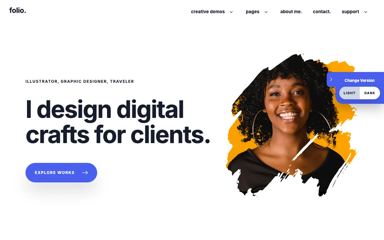 Folio template preview